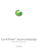 Sony Ericsson LiveView micro display Extended User Manual