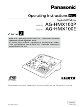 Panasonic AG-HMX100 Operating Instructions Manual