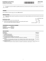 V-ZUG 323 Installation guide