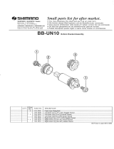 Shimano BB-UN10 Exploded View