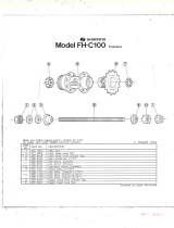 Shimano FH-C100 Exploded View