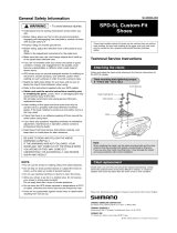 Shimano SH-TR70 Service Instructions