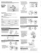 Shimano SL-A452 Service Instructions