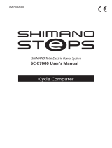 Shimano SC-E7000 User manual