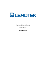 Leadtek NCP 3680 Network Care Phone User manual