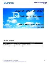 Leadtek LR9023(MTK MT3329) Owner's manual