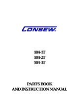 Consew 104-1T User manual
