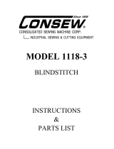 Consew 1118-3 User manual