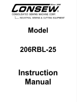 Consew 206RBL-25 User manual