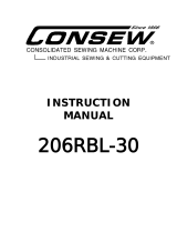 Consew 206RBL-30 User manual