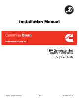 CUMMINS QG 2800/2800 EVAP KV Installation guide