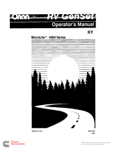 CUMMINS QG 4000/3600 LP KY User manual