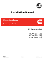 CUMMINS  QG 5500/5500 EVAP/5500 LP/7000/7000 EVAP/6500 LP HGJAB  Installation guide