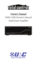 URC DMS-1200 Owner's manual