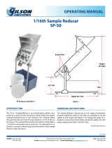 Gilson 1/16 Sample Reducer User manual