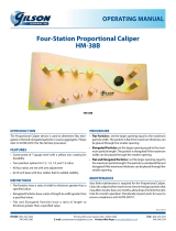 Gilson Four-Station Proportional Caliper User manual