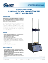 Gilson Load Frame User manual