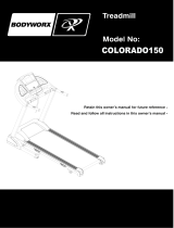 Bodyworx Colorado 150 Treadmill User manual