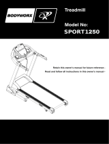 Bodyworx Sport 1250 Treadmill User manual