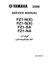 Yamaha 2008 Fazer FZ1-SX User manual