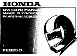 Honda FES 250 Owner's manual