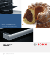 Bosch BUILT-IN/BUILT-UNDER COOKER/OVEN User manual