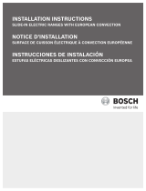 Bosch HEI7052U/09 Installation guide