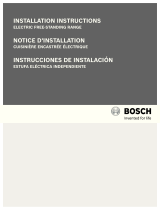 Bosch HES7052C/08 Installation guide