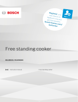Bosch Electric free-standing cooker Operating instructions