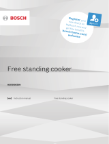 Bosch Gas combination freestanding cooker Operating instructions