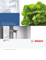 Bosch Free-standing fridge-freezer Installation guide