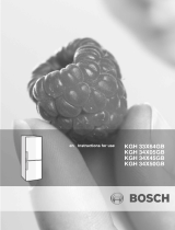 Bosch KGH34X50GB User manual