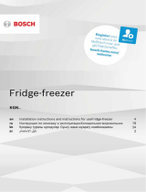 Bosch Free-standing fridge-freezer Operating instructions