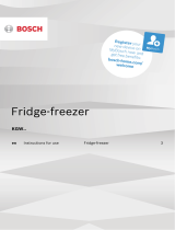 Bosch Free-standing fridge-freezer Operating instructions