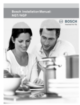 Bosch NGT735UC/01 Installation guide
