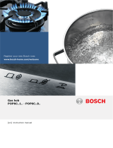 Bosch Gas hob with integrated controls User guide