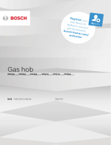 Bosch Gas hob with integrated controls Operating instructions