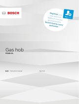 Bosch Gas hob with integrated controls Operating instructions