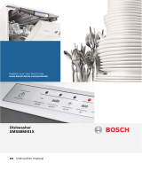 Bosch Free-standing dishwasher 60 cm silver in User manual