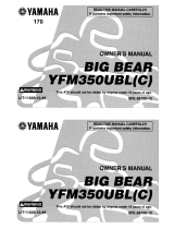 Yamaha Big Bear YFM350UBLC Owner's manual