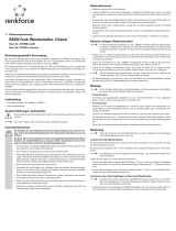 Renkforce RS2W Wireless Wall-mount switch Owner's manual