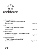 Renkforce FM01 Smoke machine Owner's manual