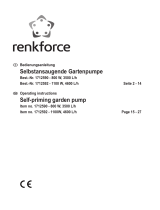 Renkforce Garden pump 4600 l/h 45 m Owner's manual