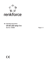 Renkforce UV LED strip LED (monochrome) 24 W Owner's manual