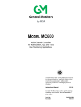 General Monitors MC600 Multi-Channel Controller Owner's manual