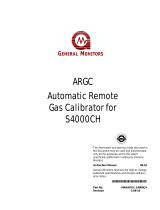 General Monitors ARGC - Automatic Remote Gas Calibrator Owner's manual