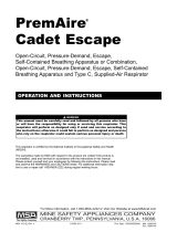 PremAire Cadet Escape Respirator Owner's manual