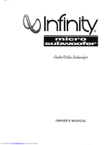 Infinity Micro Subwoofer Owner's manual
