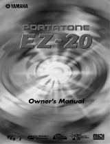 Yamaha EZ-20 Owner's manual