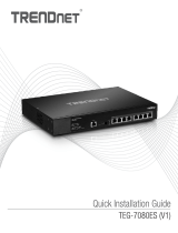 Trendnet RB-TEG-7080ES Quick Installation Guide